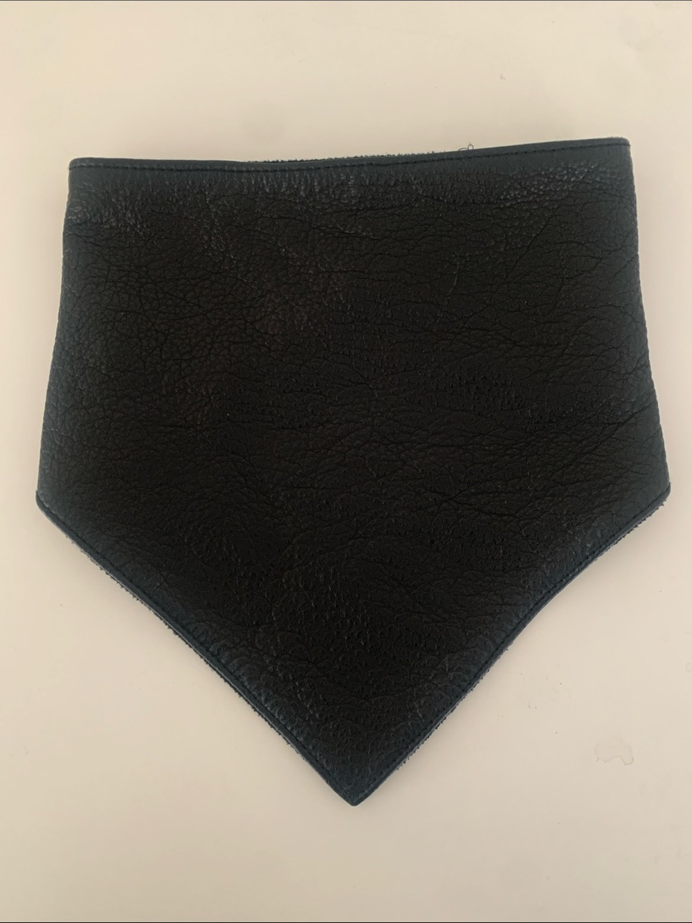 Black Leather Bandana